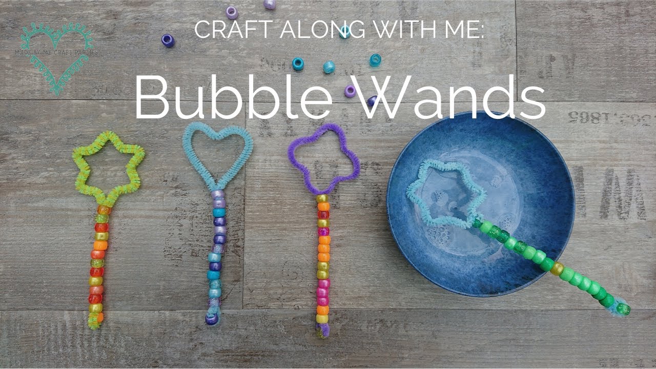 Craft Along With Me: Pipe Cleaner Bubble Wands