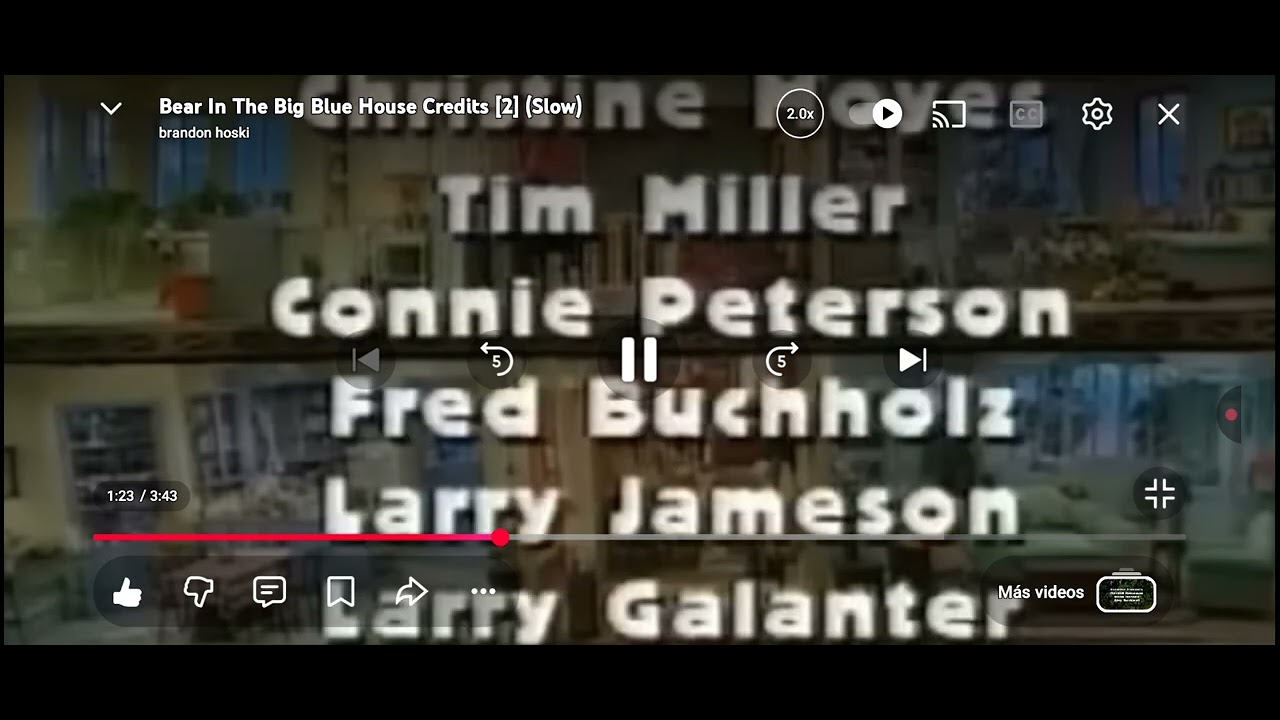 BEAR IN THE BIG BLUE HOUSE THE END CREDITS 