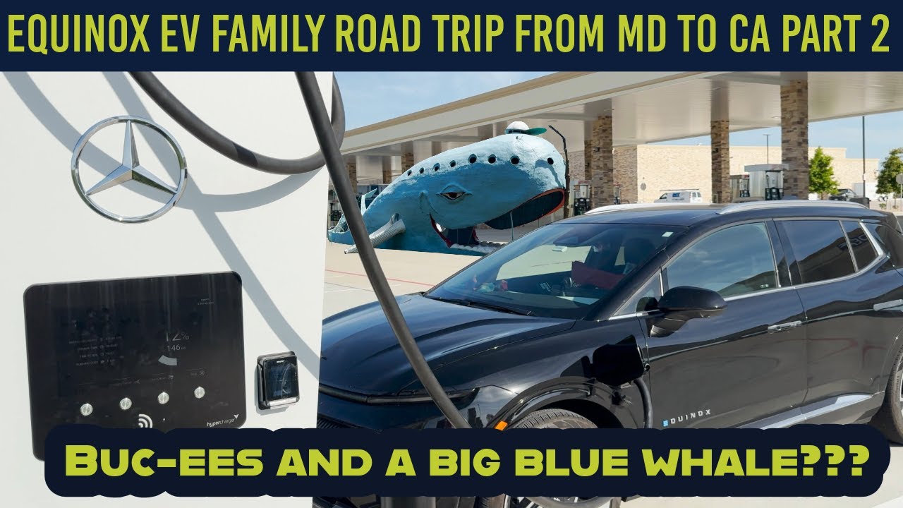 Equinox EV Family Road Trip from Maryland to California Part 2: St. Louis, MO to Weatherford, OK