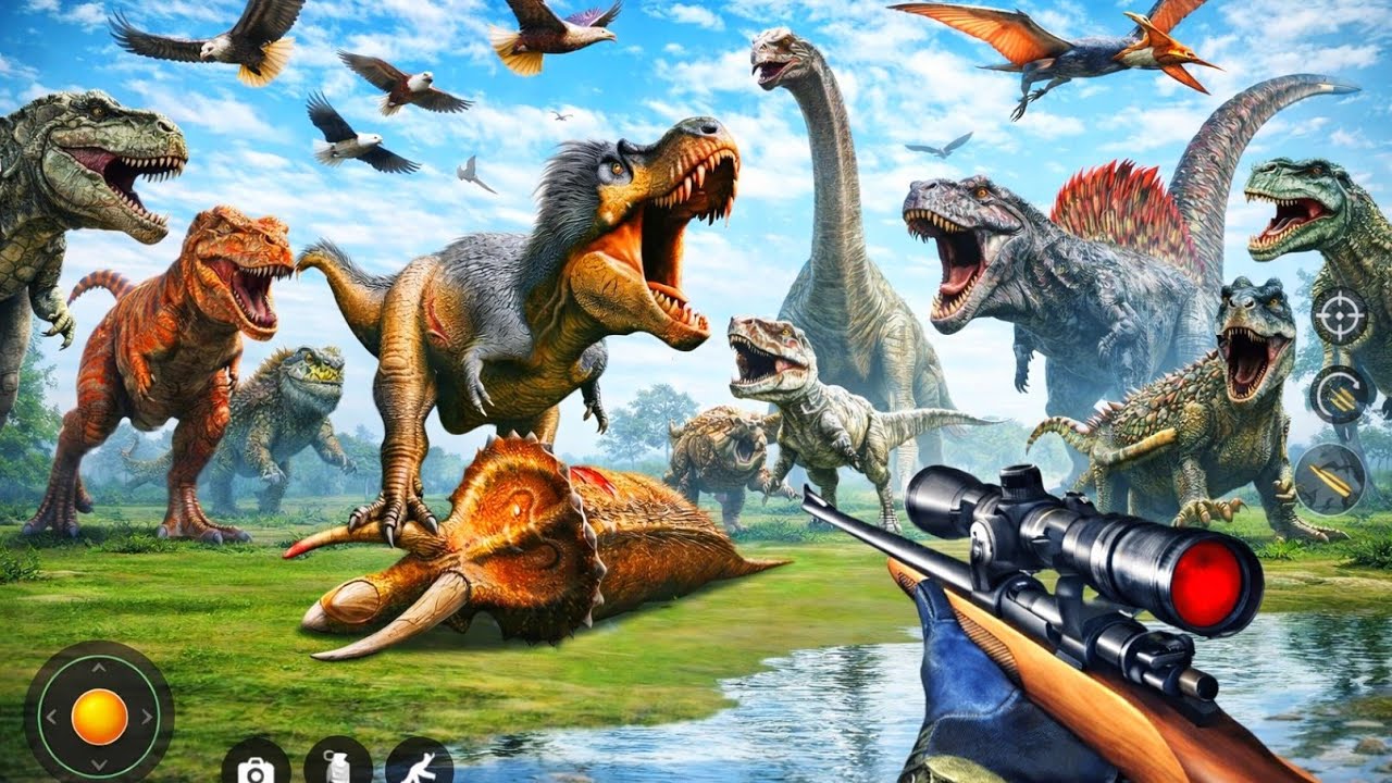 🦕Wild Dino Survival😮 Game 🦖 | Hunt Animals, Battle😂 Dinosaurs, Birds & Monkeys 🎮