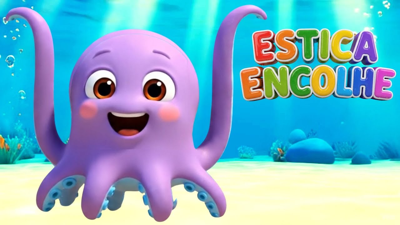 Dança do Estica e Encolhe 🐙 | Música Infantil para Dançar e Brincar | O Polvo Zeca