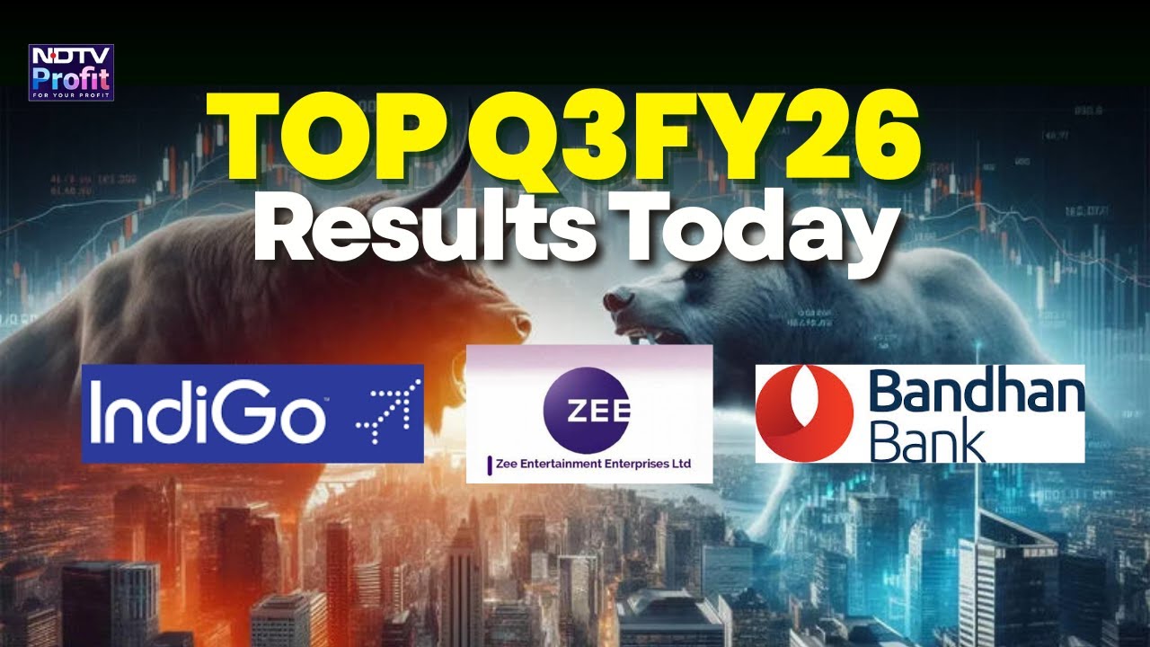Q3 Results Today LIVE I Indigo Q3 Results | Bandhan Bank Q3 Results LIVE Today | Zee Q3 Results