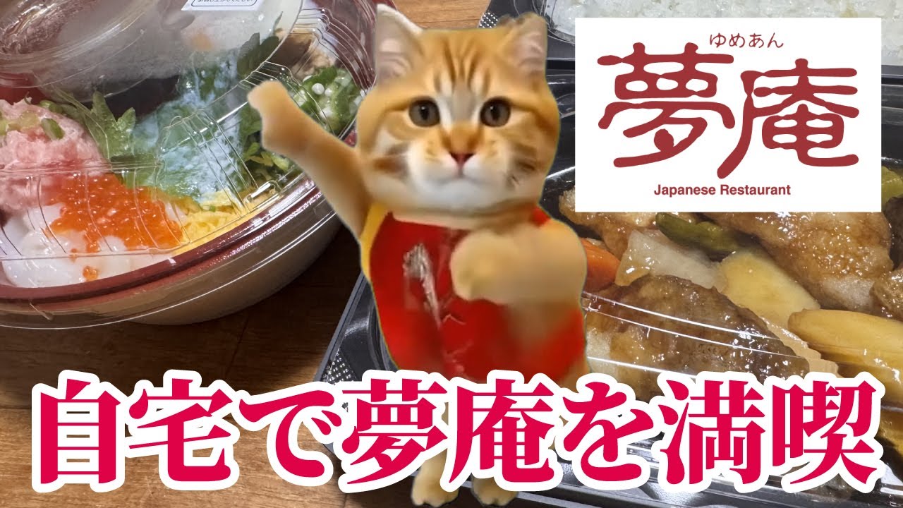 自宅で夢庵を満喫したワイの何気ない日常 #猫マニ #猫ミーム