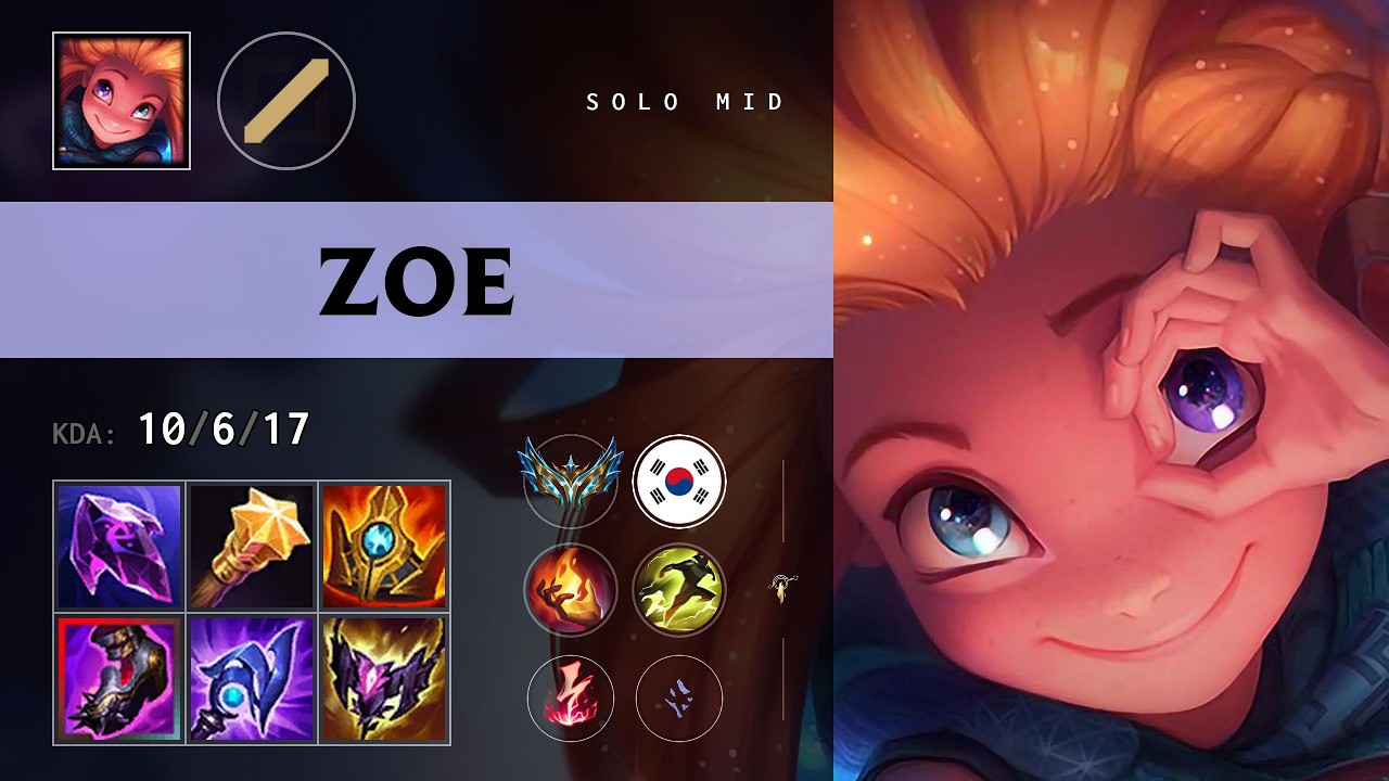 Zoe Mid vs Viktor (DNS Clozer) - KR Challenger Patch 26.11