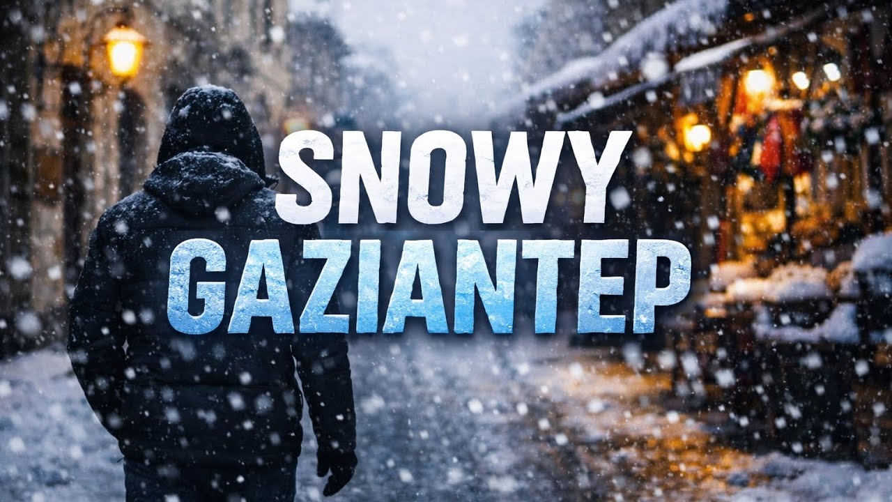 Walking Through Snowy Gaziantep | A Quiet Winter Day 4K