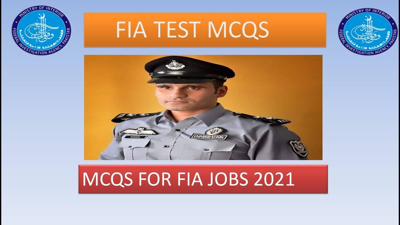FIA Jobs 2021 I FIA Solved MCQs I I FIA 2021 I MCQs for FIA  Test