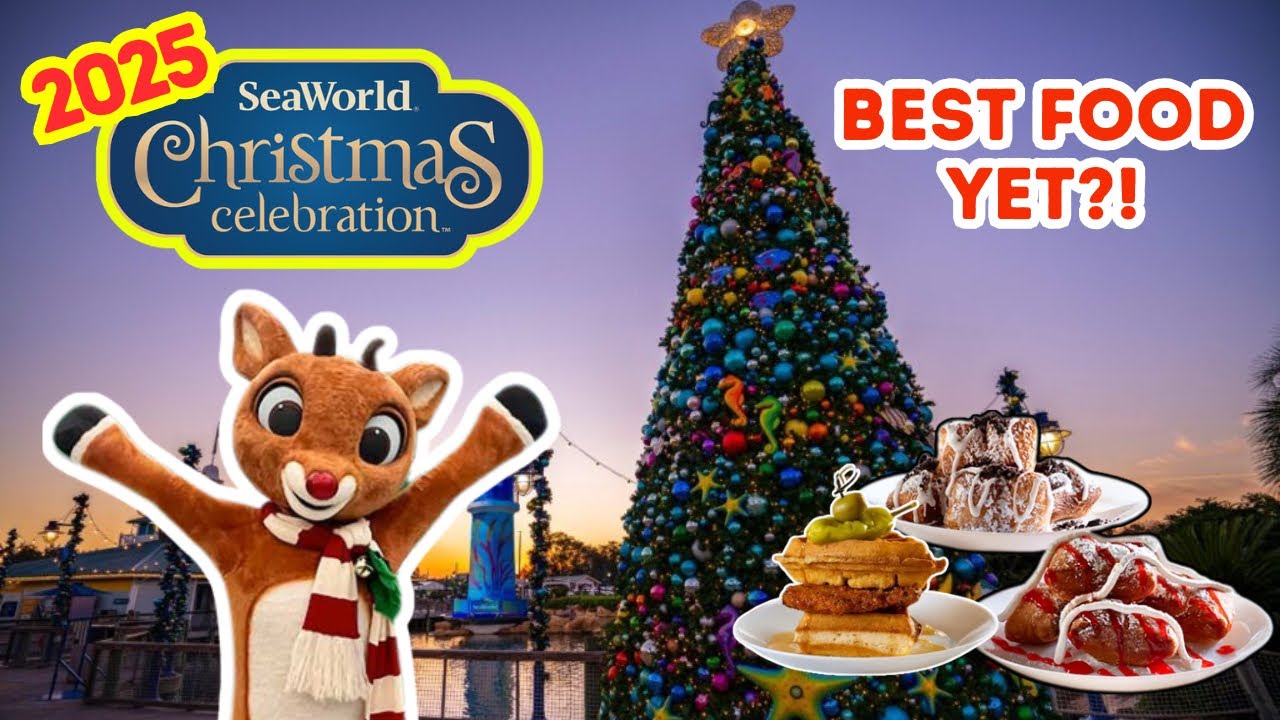 Рождественские праздники в SeaWorld Orlando ПОТРЯСЛИ мои вкусовые рецепторы! 😮 НЕЗАБЫВАЕМАЯ ночь!
