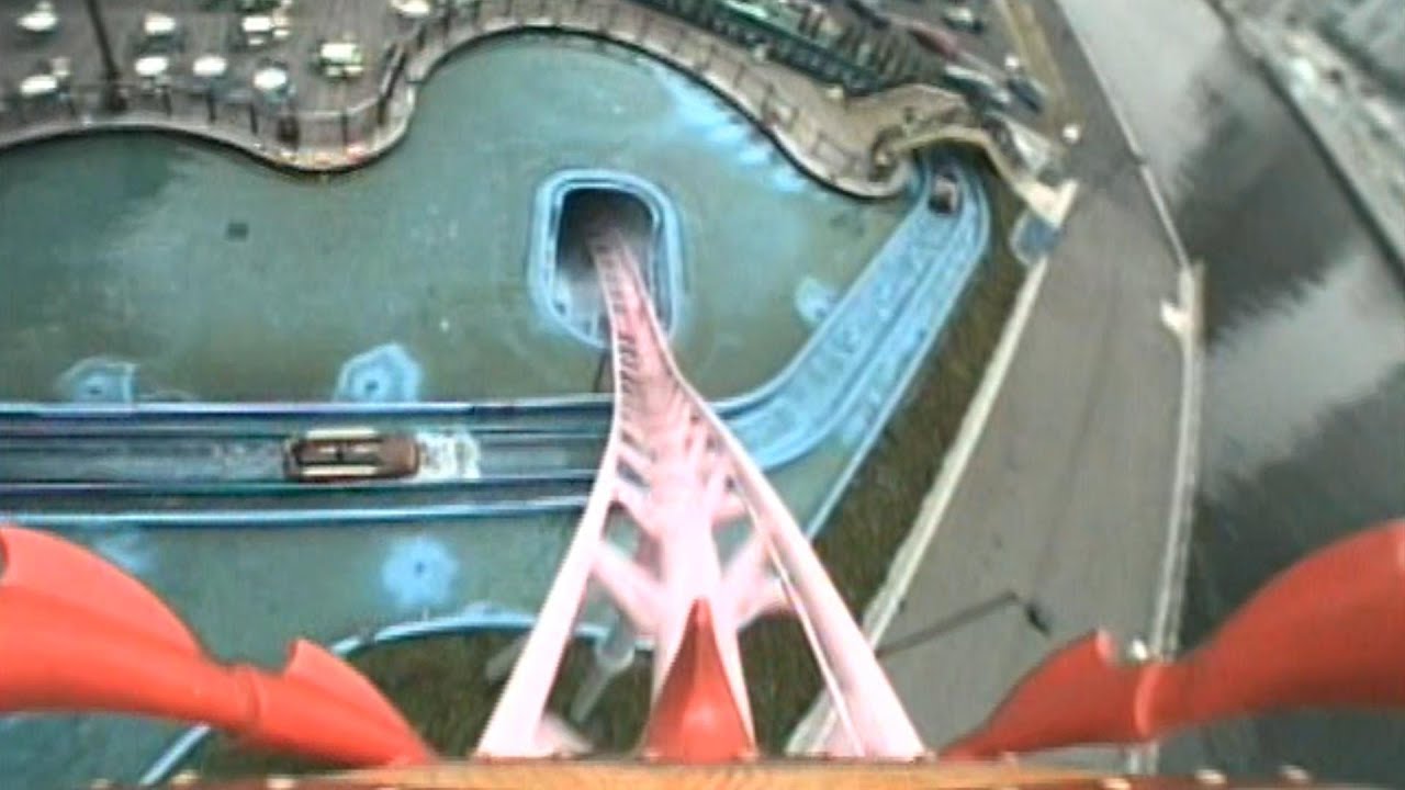 【4K60P】2000 よこはまコスモワールド ダイビングコースター「バニッシュ！」 / Diving Coaster Vanish at Kanagawa Yokohama Cosmo World