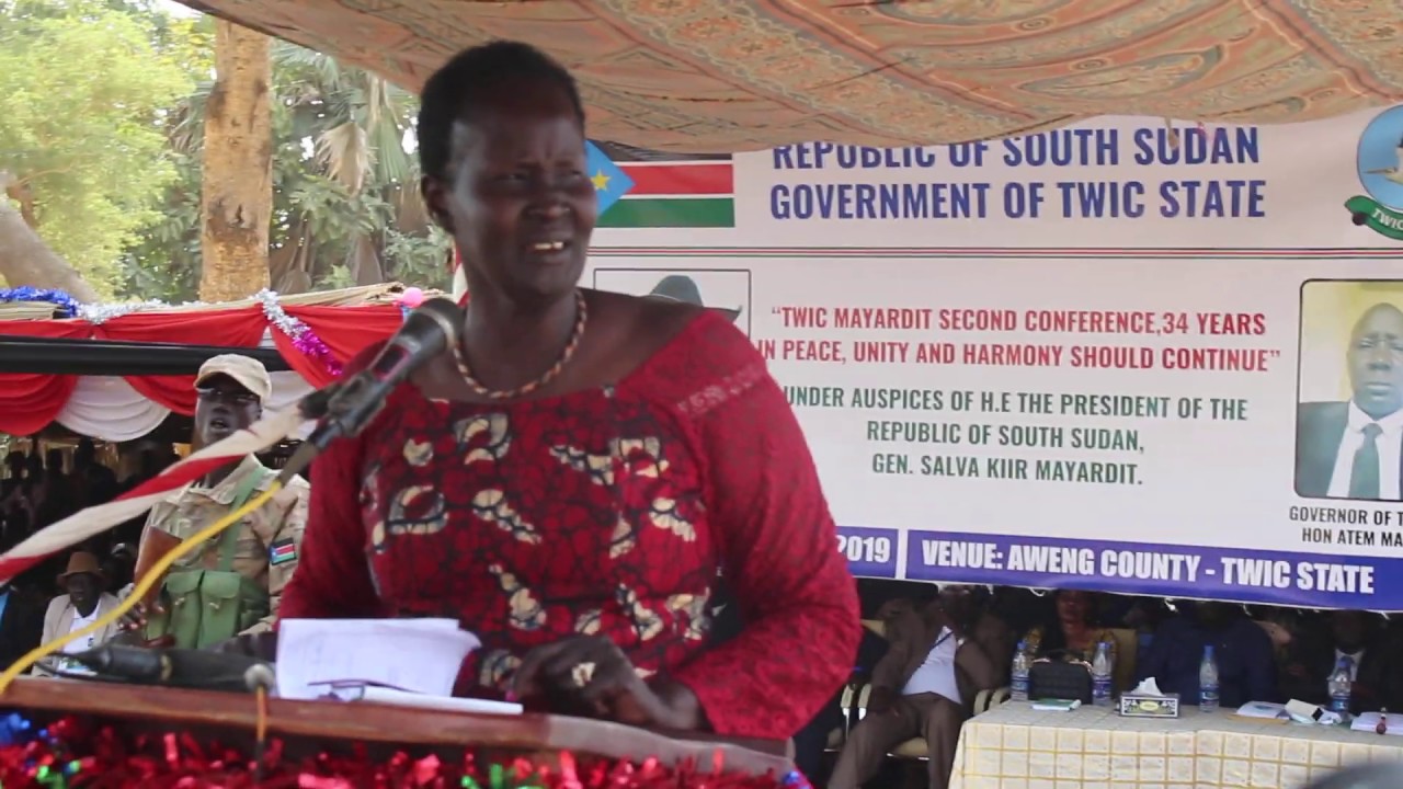 Former Governor of Warrap State Hon  Nyandeng Malek