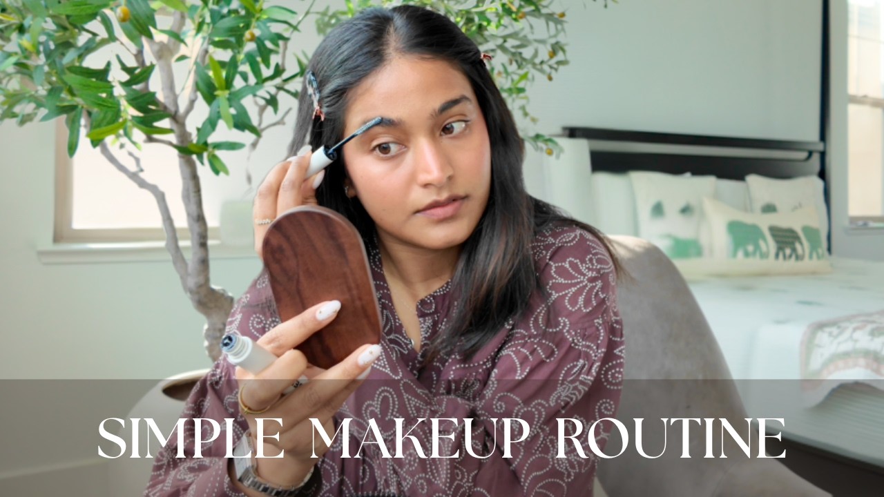 Simple Everyday Makeup Routine + Merit Signature Lip Blush Swatches | Pooja Reddy
