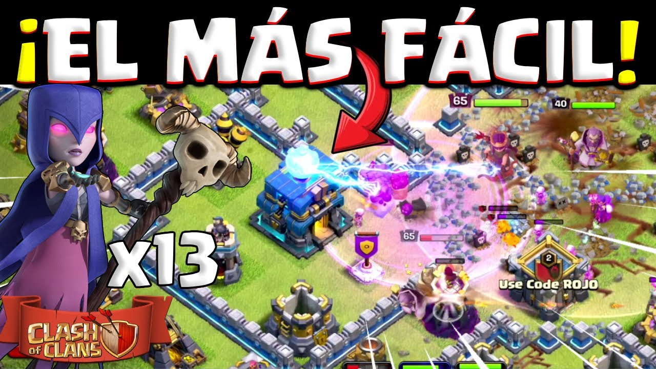 MEJOR ATAQUE TH12 IMPARABLE 💥 [EJÉRCITO TERRESTRE 2025] Brujas + Yetis para Guerra | CLASH OF CLANS
