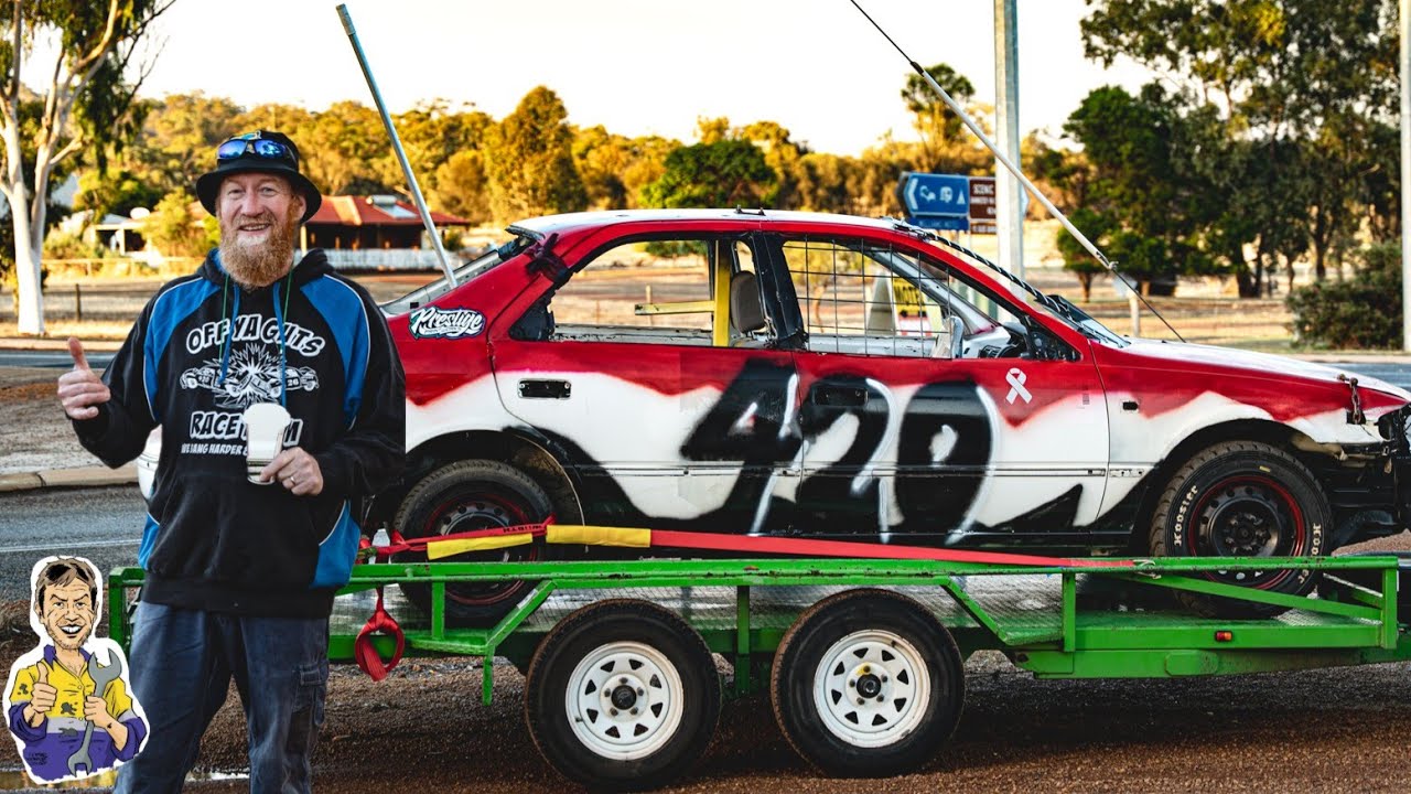 Mt Barker Speedway Demo Derby with Geoff