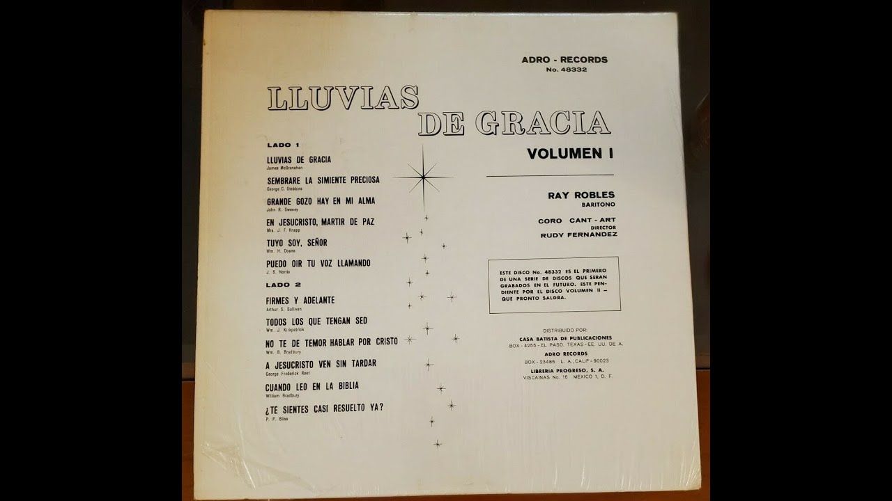 Ray Robles | Lluvias de Gracia Volumen I (Himnos Tradicionales)