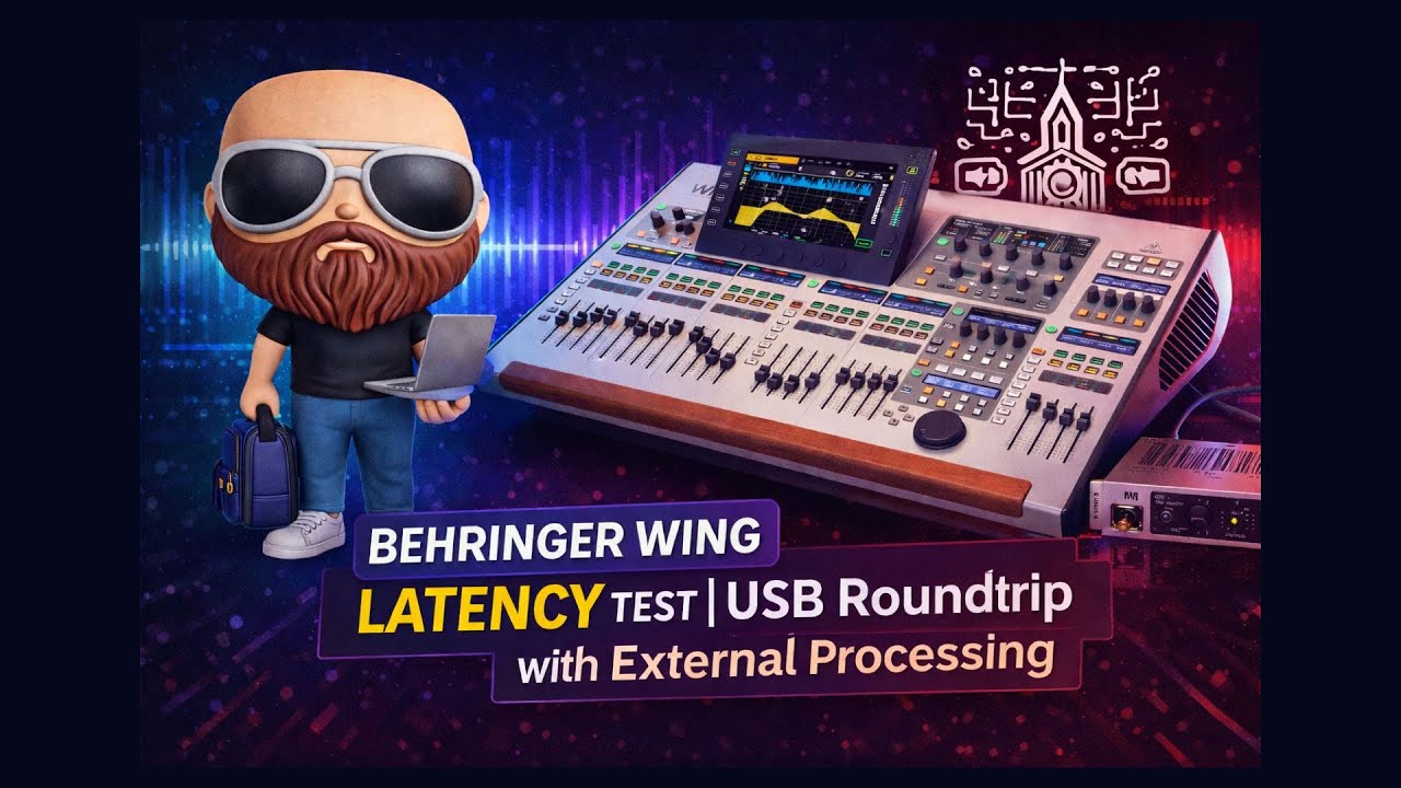 Тест задержки Behringer Wing | Обратный обмен данными по USB с внешней обработкой