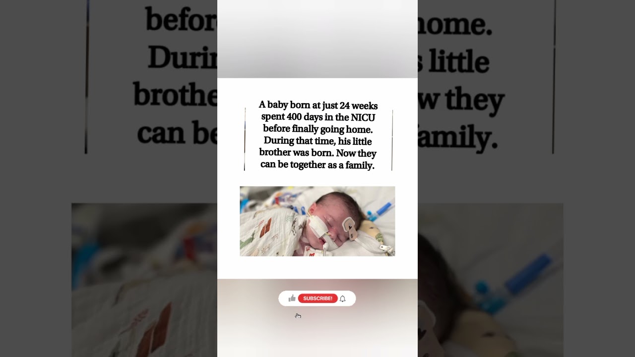 He Spent 400 Days in the NICU. His Brother Was Born While He Waited. 😭 #organdonors #onedonor