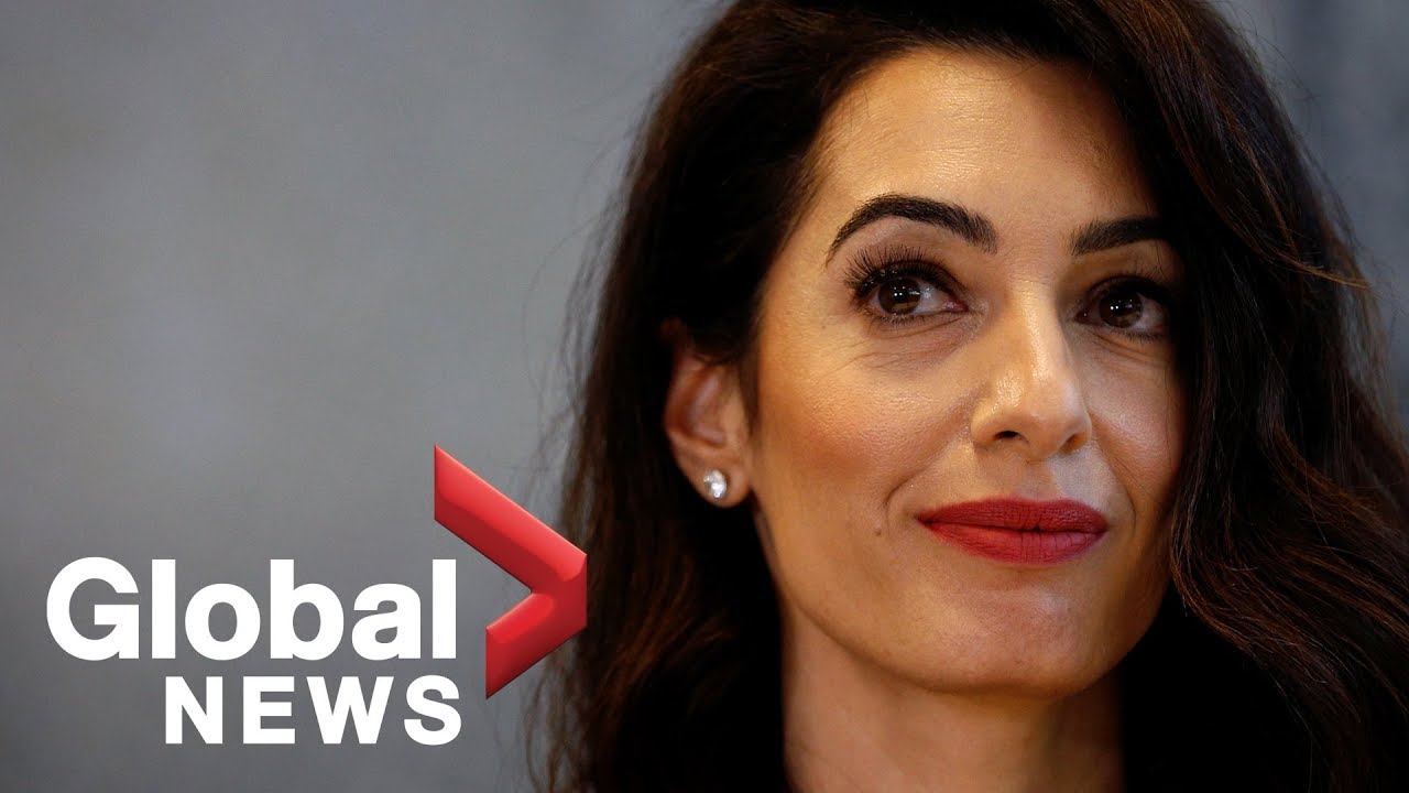 Amal Clooney speaks about media freedom and democracy at G7 summit