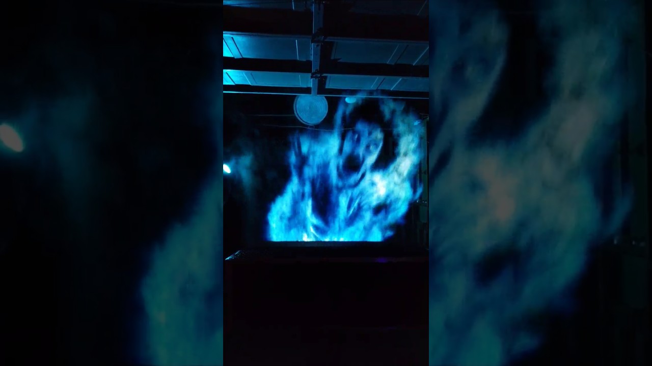 Halloween 2024 Ghost Hologram Projected on a Fog Machine #halloween #hologram