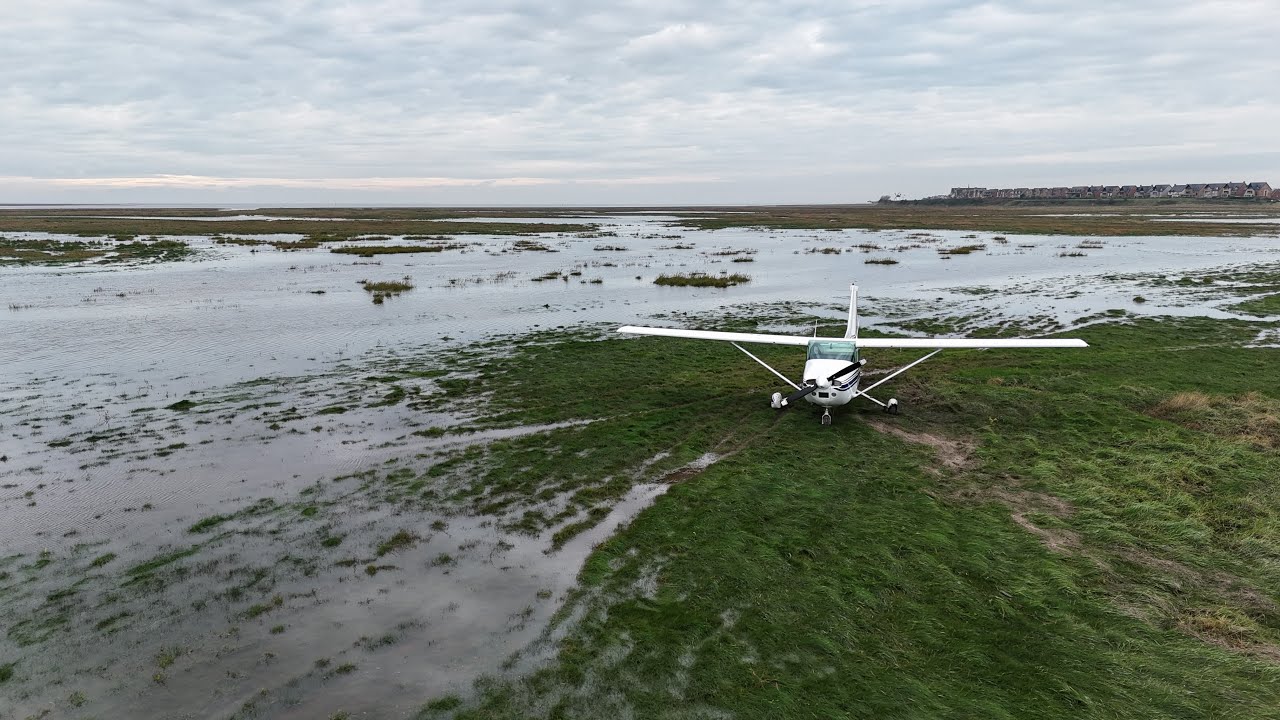 Cessna on Lytham Marsh, 2025