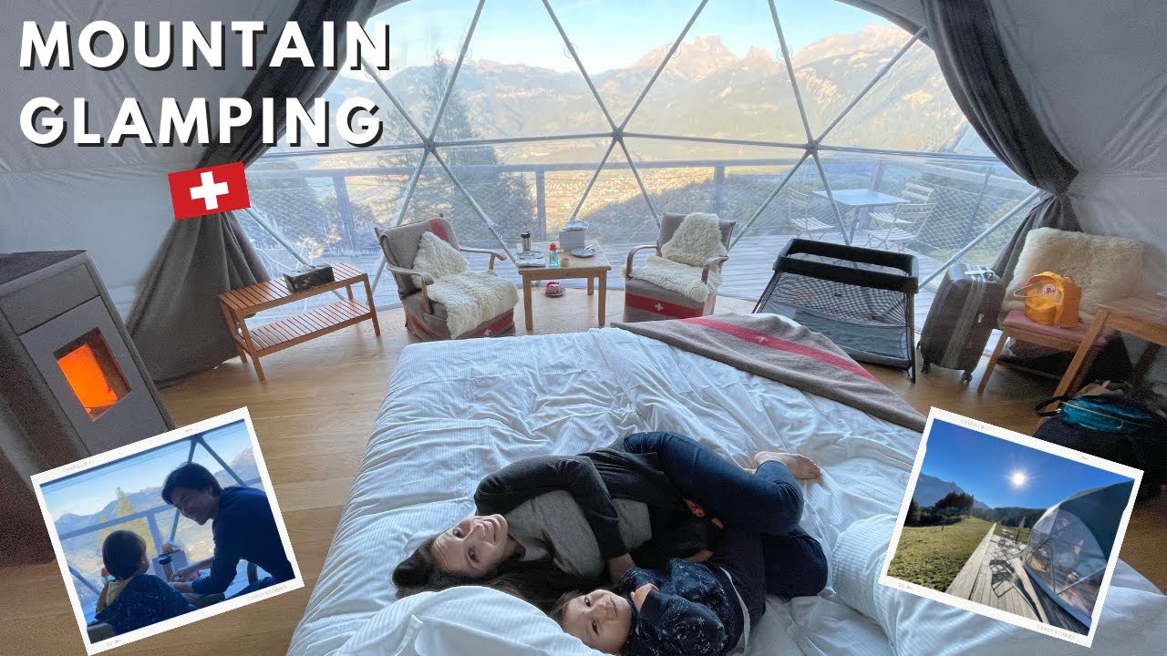 What is it like Swiss Alps glamping experience? | Whitepods | Tomo's birthday | Tesla Y test drive