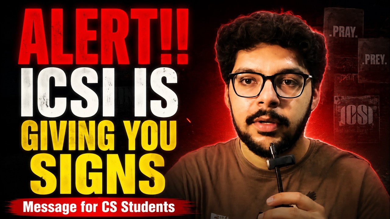 Dear CS Students, ICSI is giving you Signs I CS Executive & Professional I CS Shantanu Goel