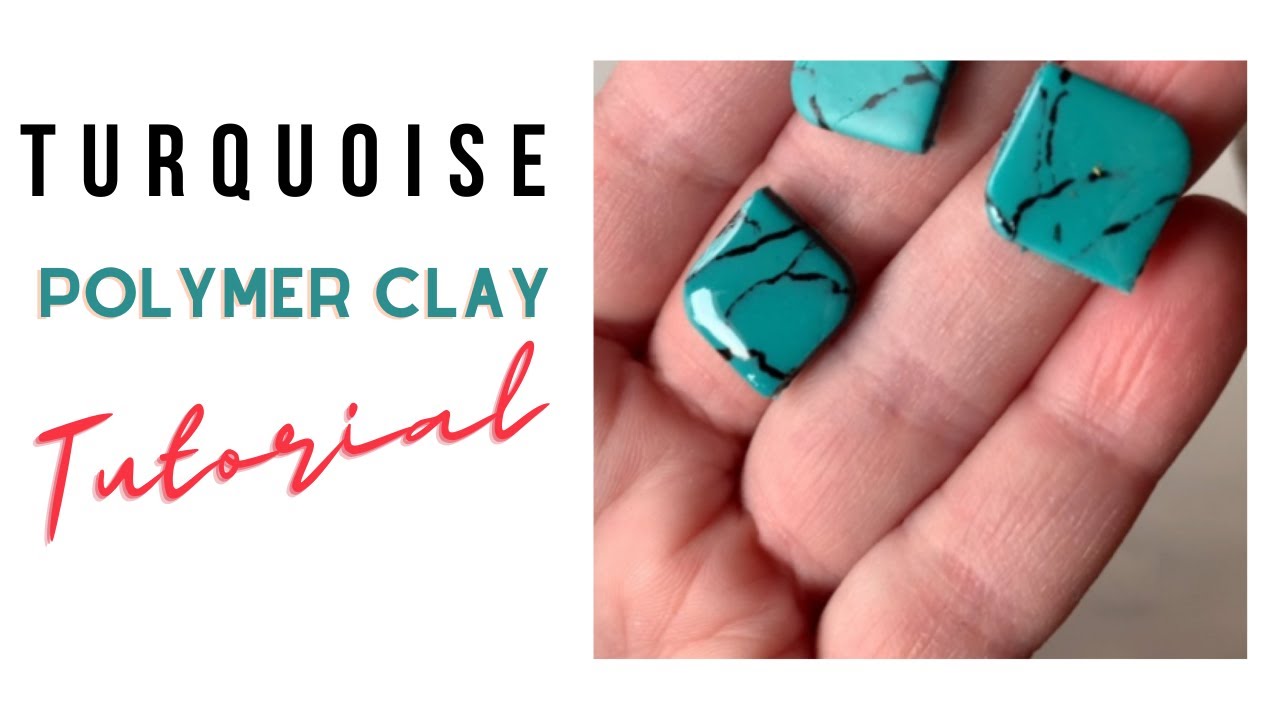 Turquoise Style Polymer Clay Tutorial - Watercolor Technique