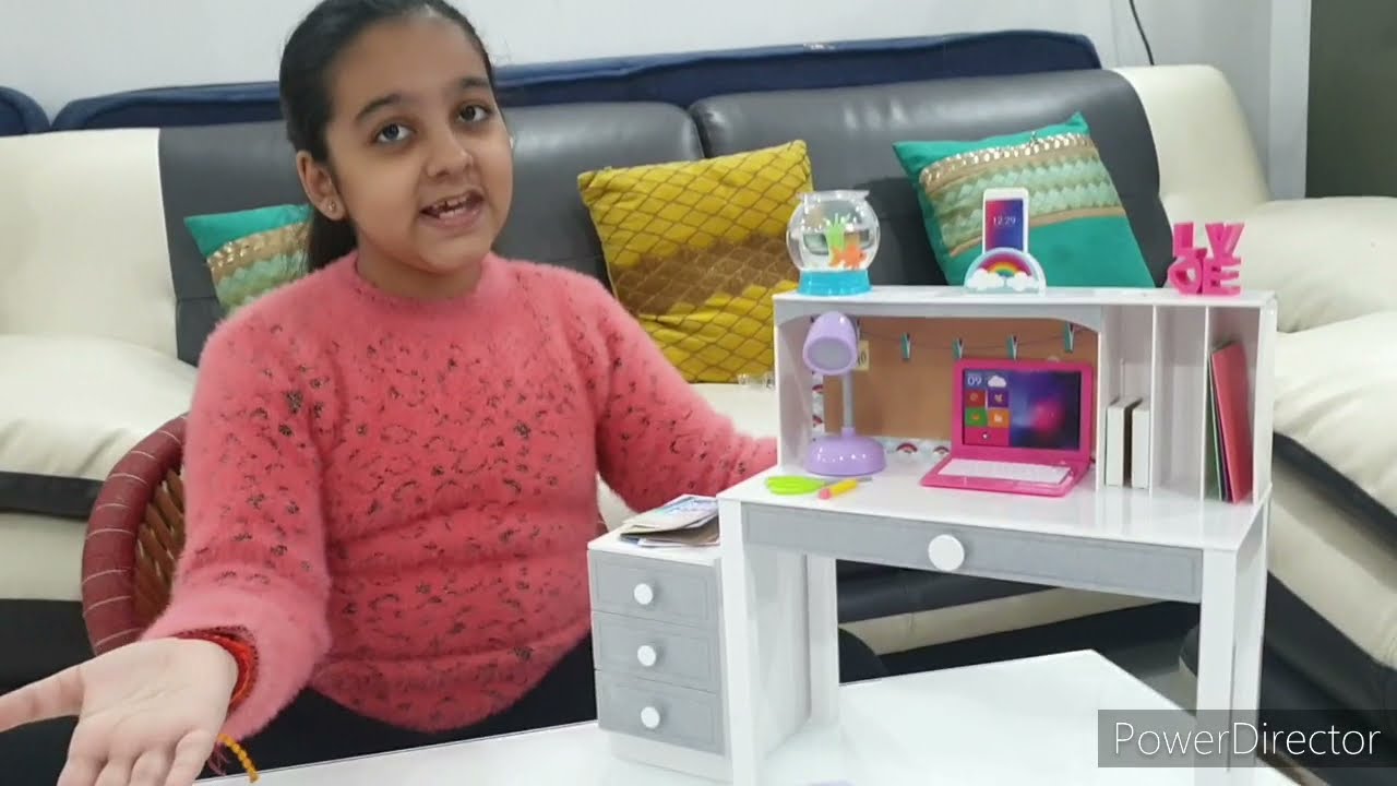 My Life Dolls Desk and Accessories Set Review/My Life Desk Play Set/My Life Doll/Dolls Accessories