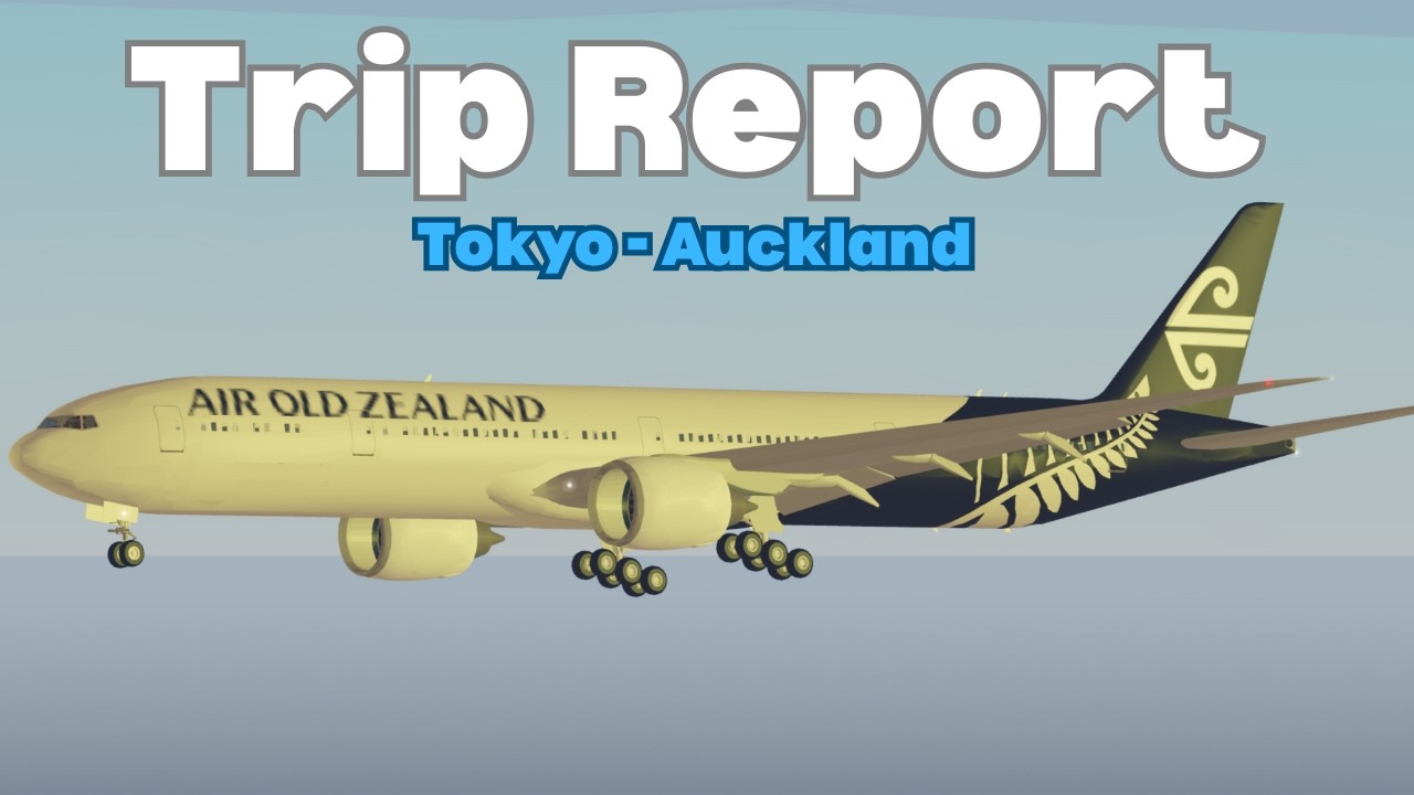 Roblox PTFS Full Flight 🇳🇿✈️ | Boeing 777-300ER (🔊Real Sounds) | Tokyo - Auckland(AirNewZealand)