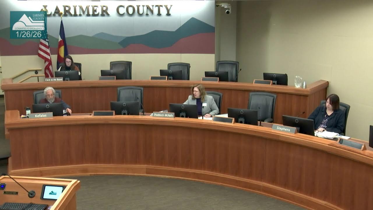 Larimer County Land Use Hearing 1/26/26 3:00 p.m.