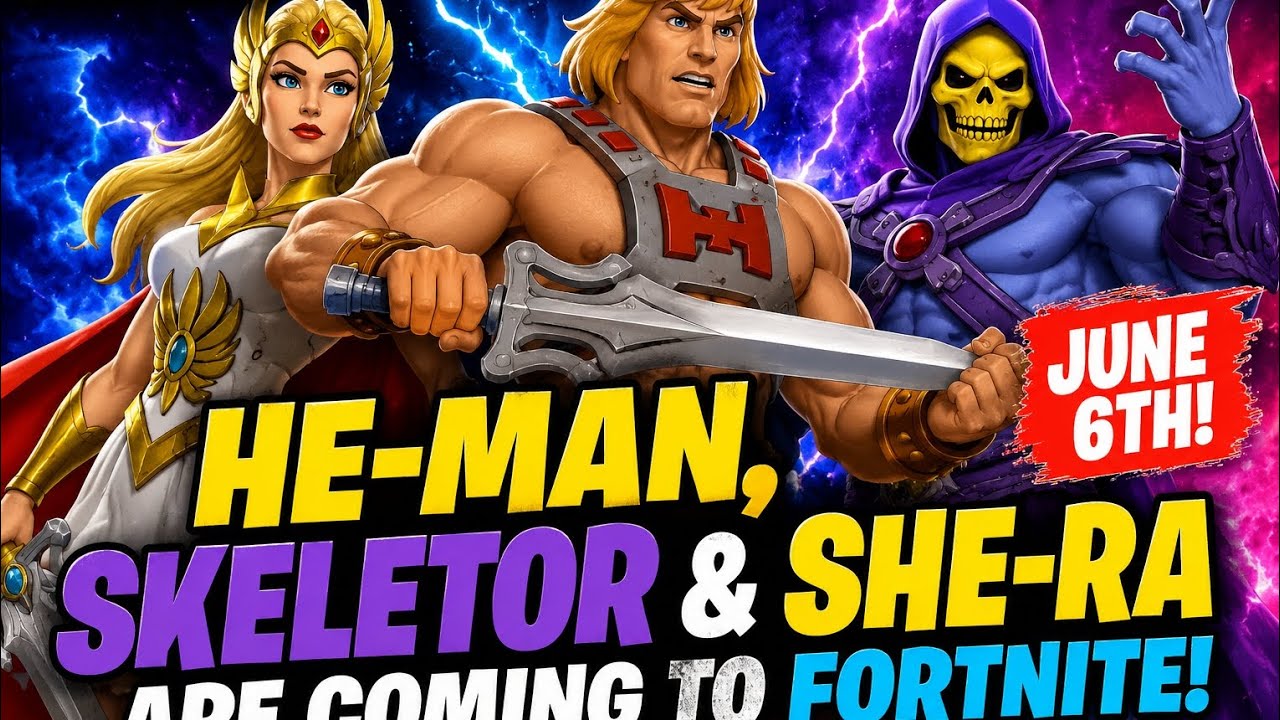 HE-MAN, SKELETOR & SHE-RA ARE COMING TO FORTNITE!