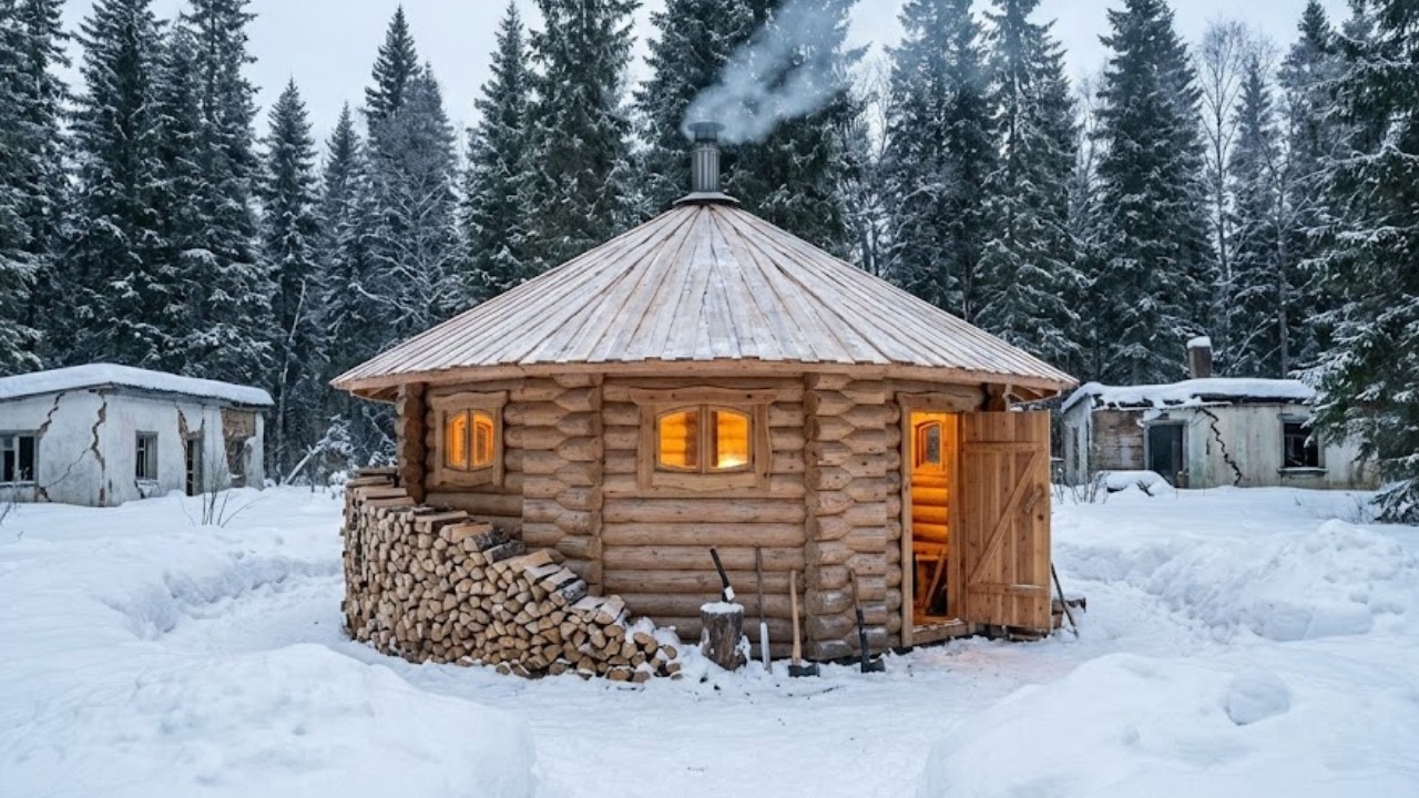 Mountain Trappers Mocked His Cylinder Lodge, Until It Stayed 59°F Warmer as Their Cabins Cracked