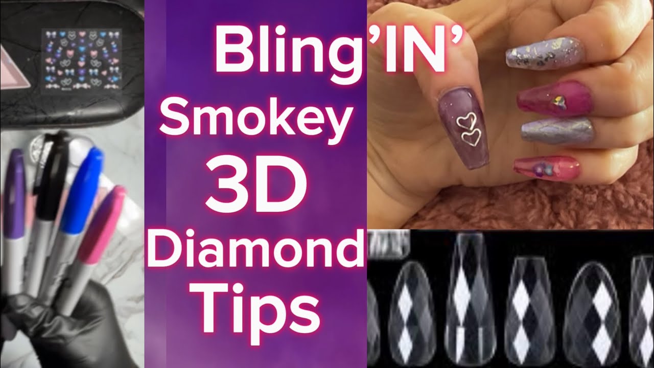Bling’IN’ Smokey 3D DIAMOND TIPS