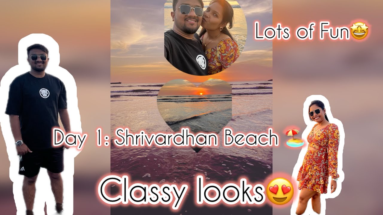 New year trip🎉 Vlog- Day 1 & First Beach 🏖️- Shrivardhan Beach