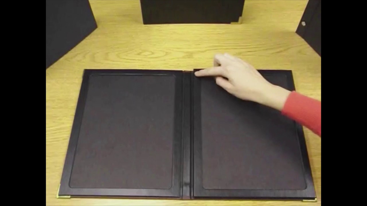 Menu Covers: Lexington Binding Option for Menu Inserts