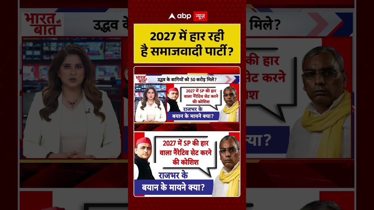 UP Elections : 2027 में हार रही है समाजवादी पार्टी | #SamajwadiPartySplit #ytshorts #breakingnews