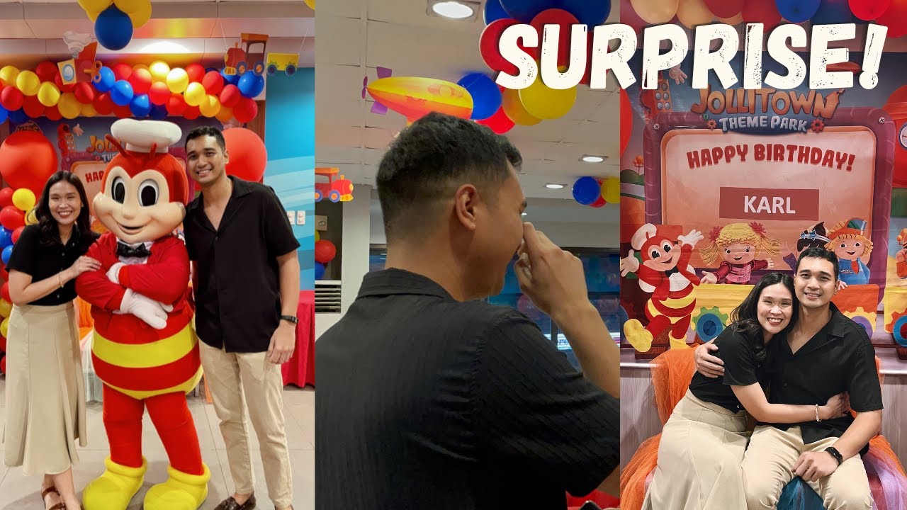 I SURPRISED KARL WITH A JOLLIBEE KIDDIE PARTY ❤️🎉 | lovewendyxdiane