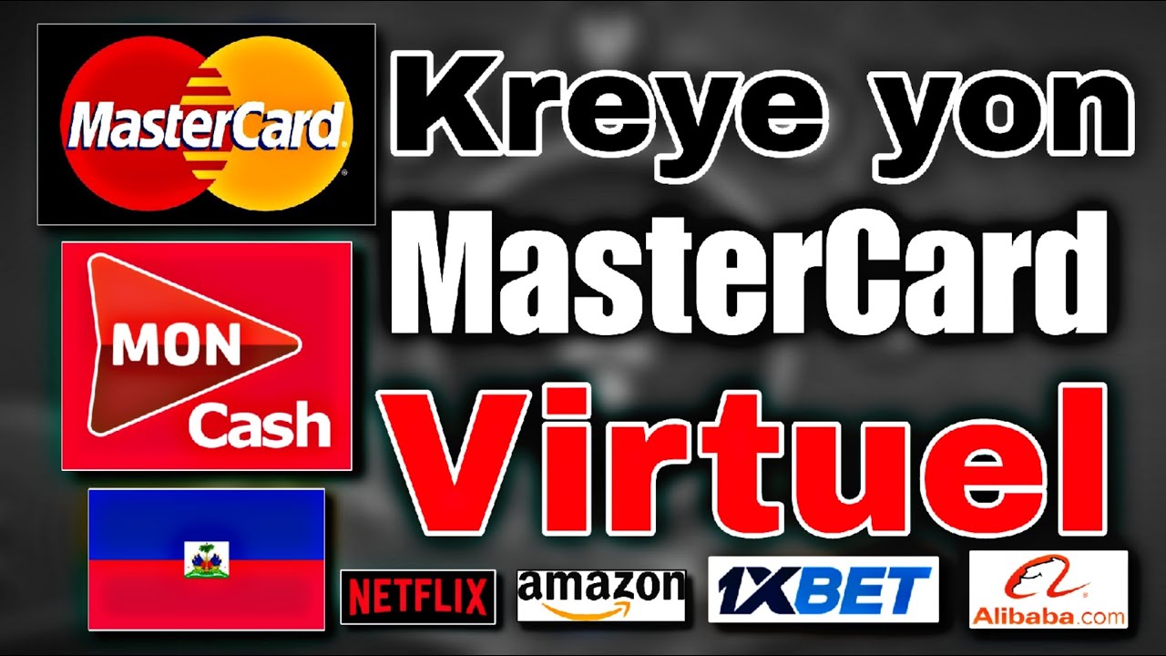 Men Koman pou kreye Yon MasterCard Virtuel sou téléphone ou |JT509