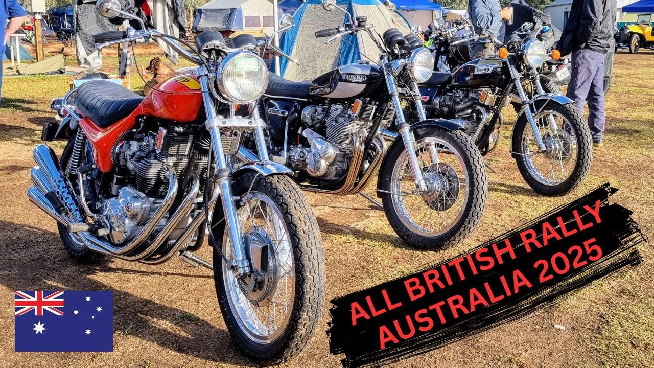 BIGGEST BRITISH MOTORCYCLE RALLY IN AUSTRALIA 2025 - NEWSTEAD, VICTORIA