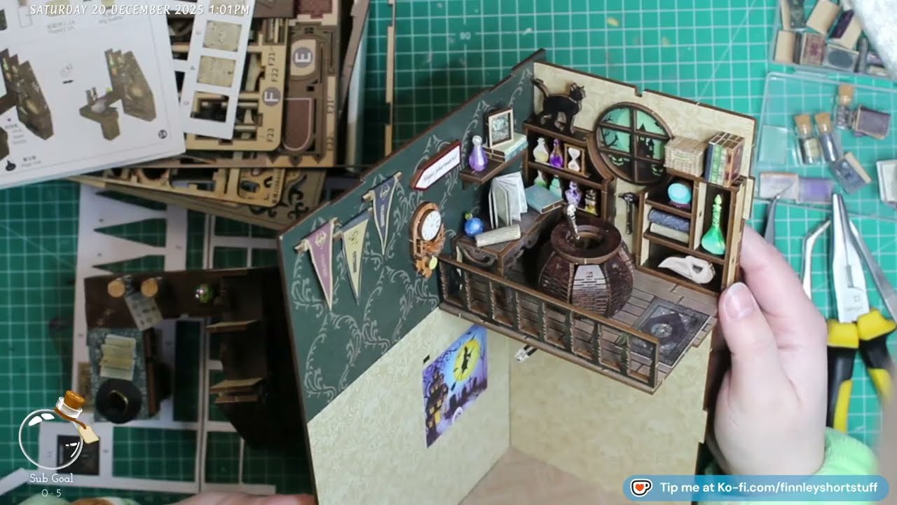 Magical book nook 3 Finishing