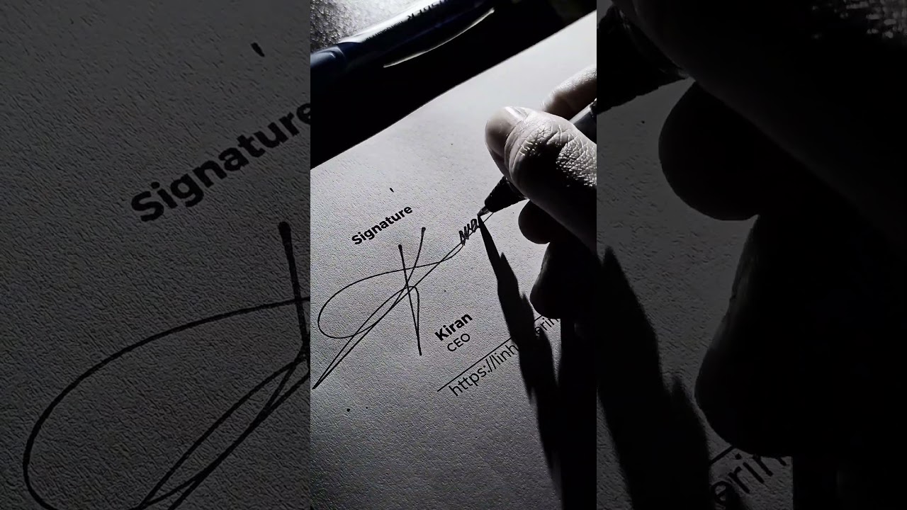 Name: KIRAN | Signature Design #linhlettering #sign