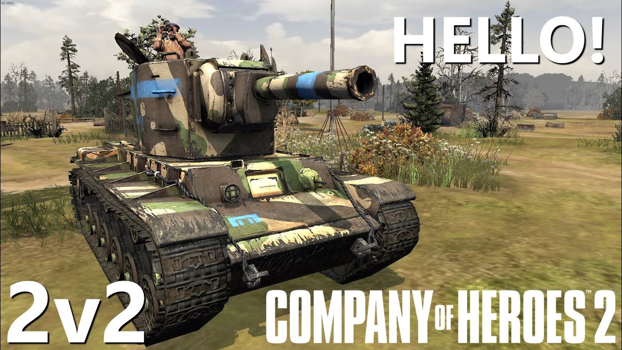 CoH2: 2v2 KV-2 Says Hello! (Company of Heroes 2)