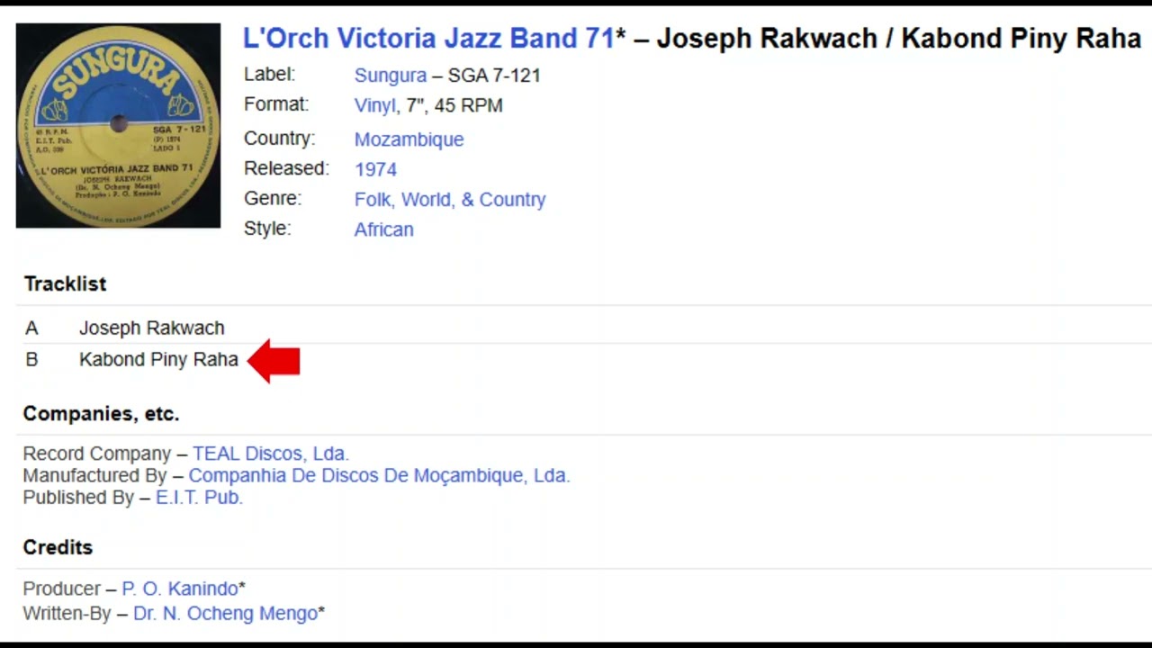 L'Orch Victória Jazz Band 71, 