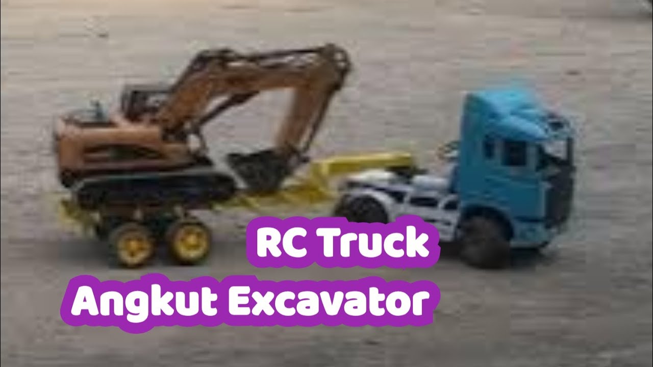 RC Truck Angkut Excavator