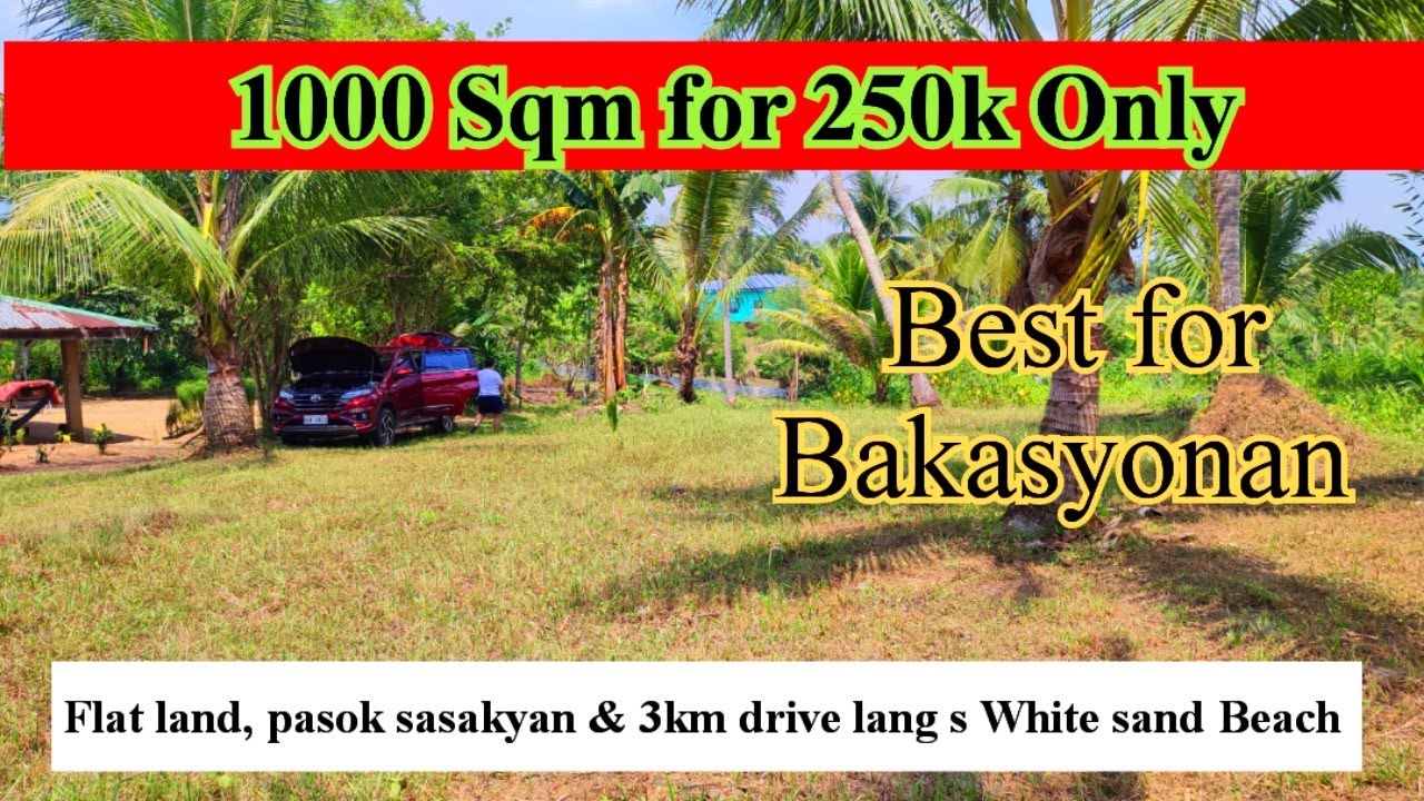 Repost#56 Ecotourism Subdivided Mini Farm lot For sale🥰1000sqm for only 250k to 300k lang Near Beach