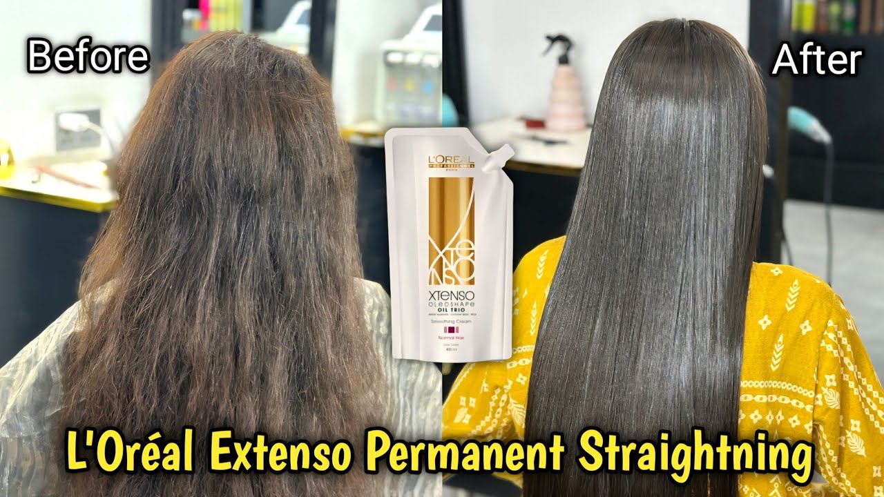 L’Oréal Extenso Full Straightening Tutorial | Smooth & Shiny Hair Transformation | Live Result 💇‍♀️
