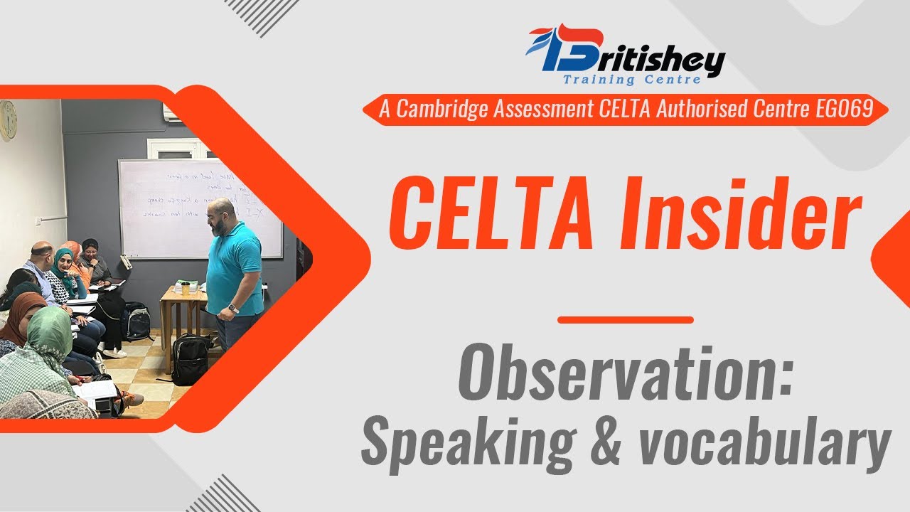 Observation: Speaking & vocabulary