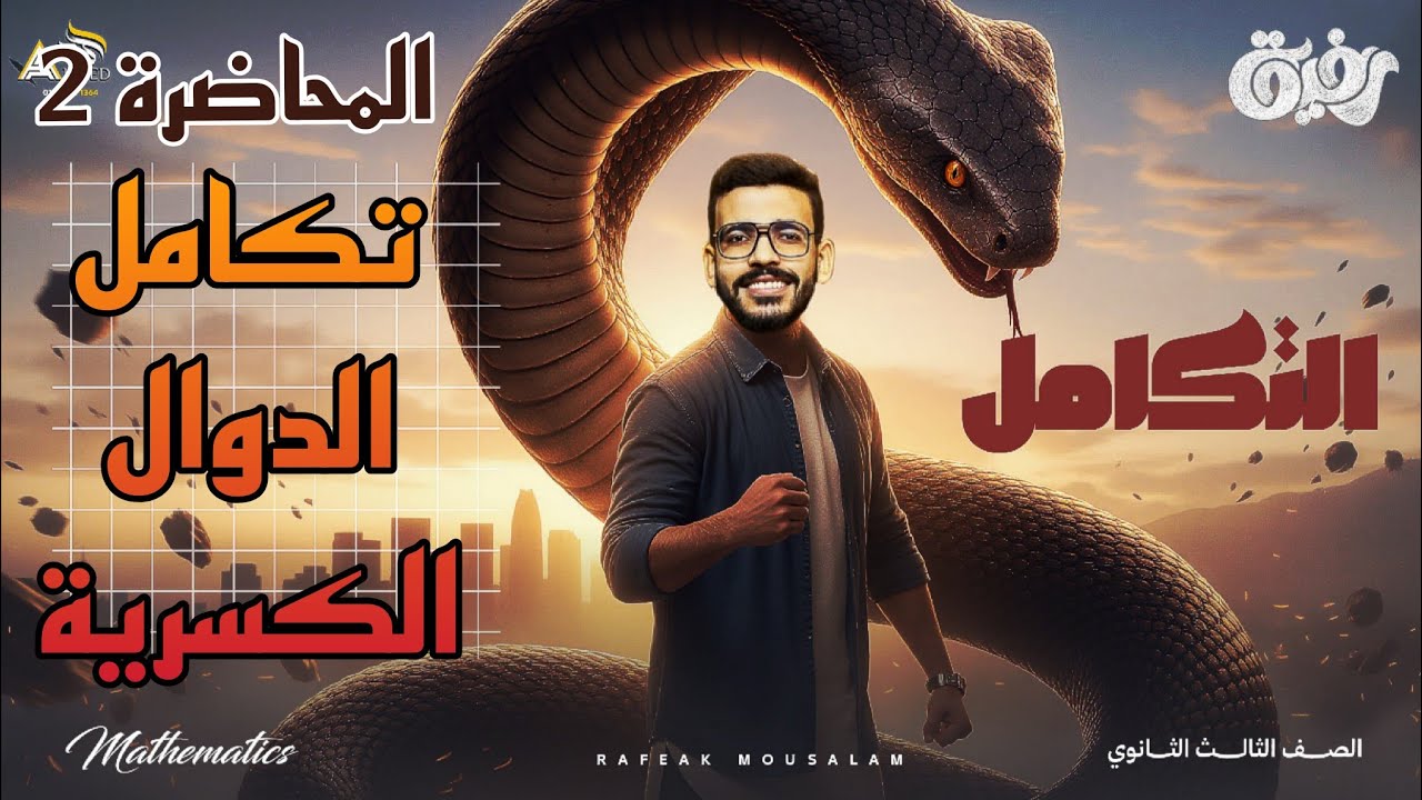 02-تكامل الدوال الكسرية وعلاقتها باللوغاريتمات | تفاضل وتكامل | تالتة ثانوي