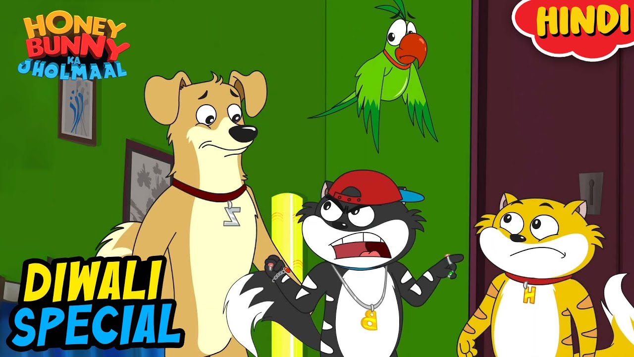 Diwali Special | Honey Bunny Best Scenes | Cartoon For Kids | Compilation - 2 | YO Kids Comedy