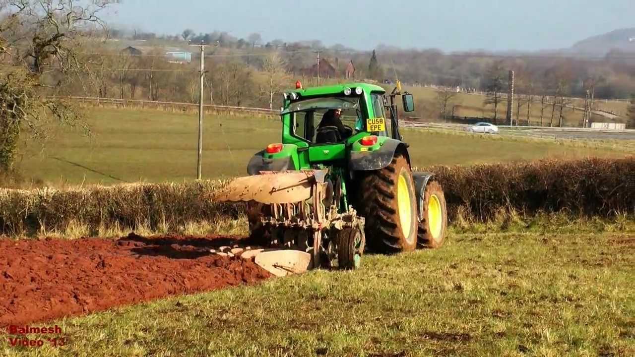 Ploughing Grassland -  John Deere 6930.