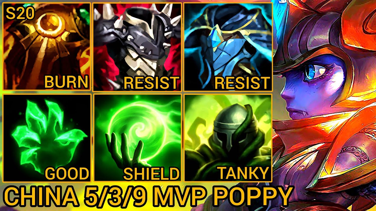 POPPY Is Too Strong To Ignore - China Wild Rift New Build & Runes By Tiarty
