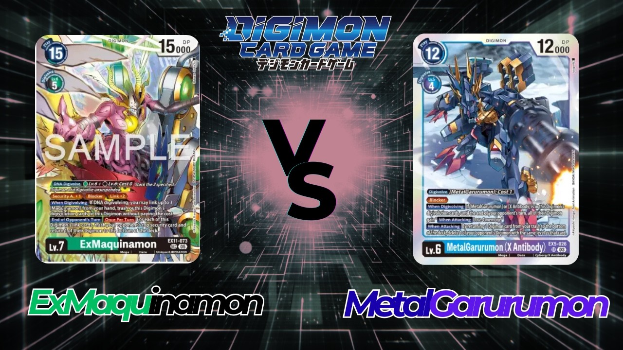 ExMaquinamon VS MetalGarurumon | Digimon Card Battle EX 11